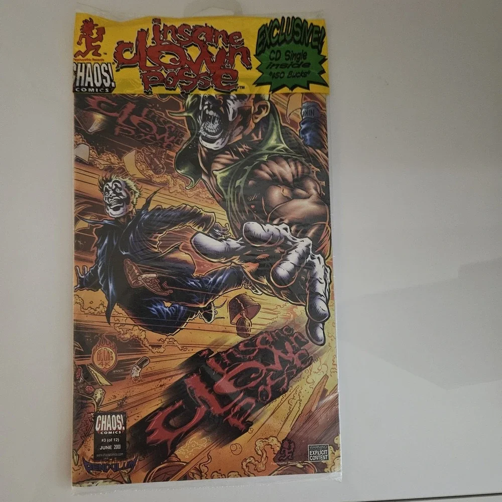 Insane Clown Posse ICP Chaos Comics #3 (of 12) June 2000 with Pendulum CD